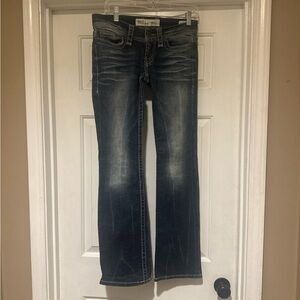 BKE Denim Stella Jeans Whiskering Fade Women’s Size 26Rx31 1/2